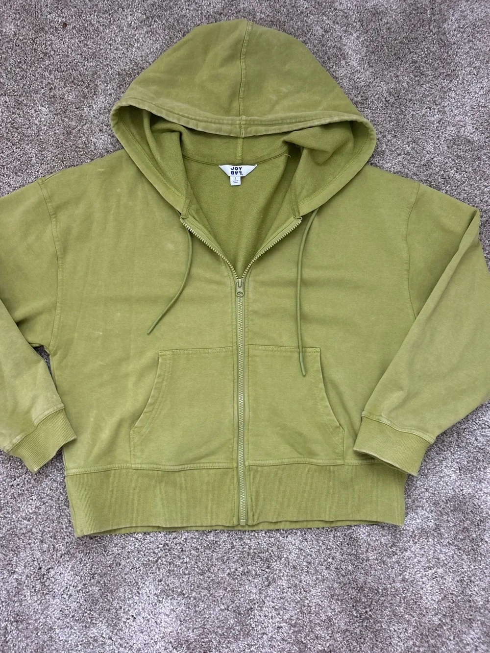 JOYLAB Green Zip Hoodie - Picture 1 of 6